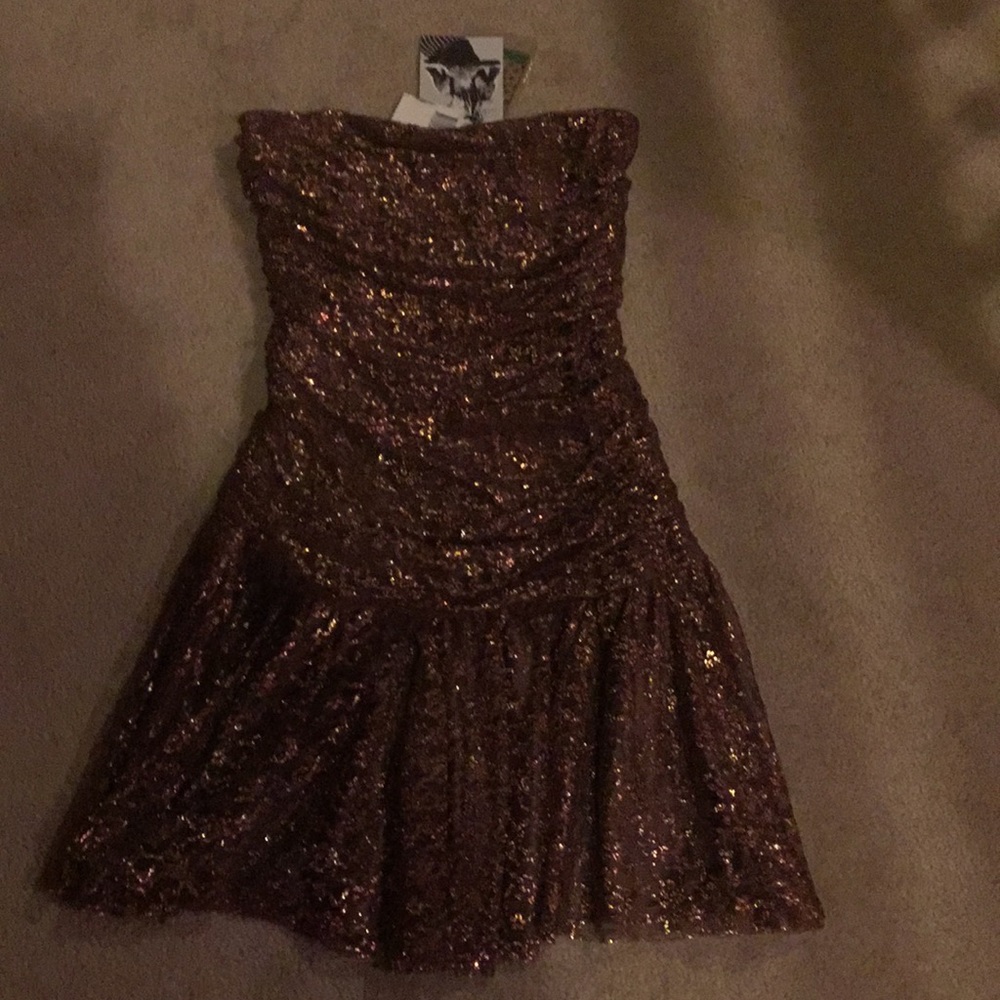 Betsey Johnson strapless dress, size 6, New